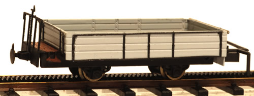 Ferro Train 1023-03 - Austrian Cog rwy low side freight car, short, grey